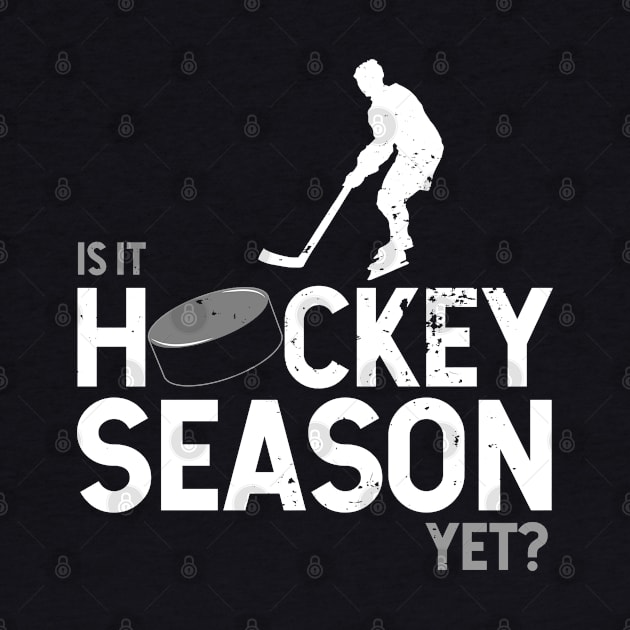 Hockey lovers can't wait for hockey season hockey skater graphic by Gold Wings Tees